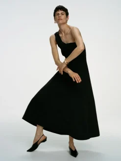 A-Line Taffeta Dress