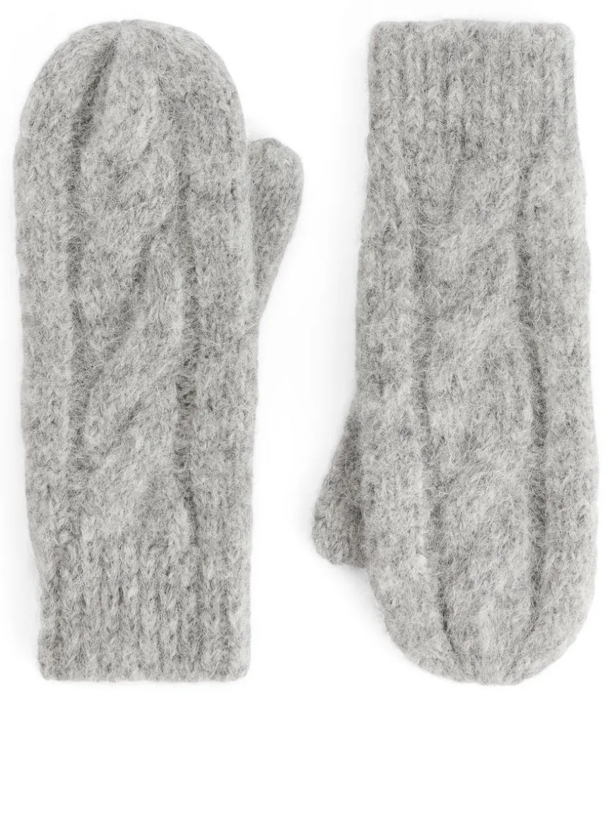 Alpaca-Wool Blend Mittens