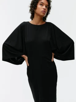 Boat-Neck Midi Dress