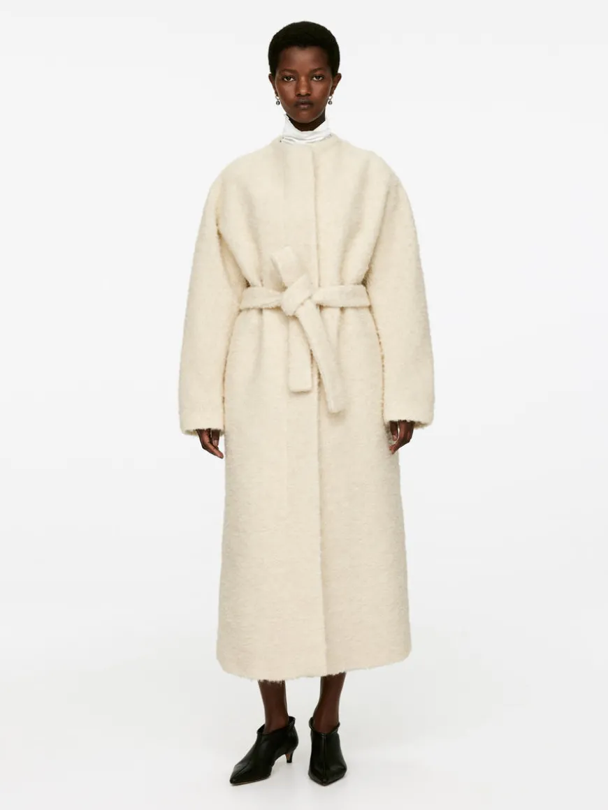 Bouclé Wool Coat