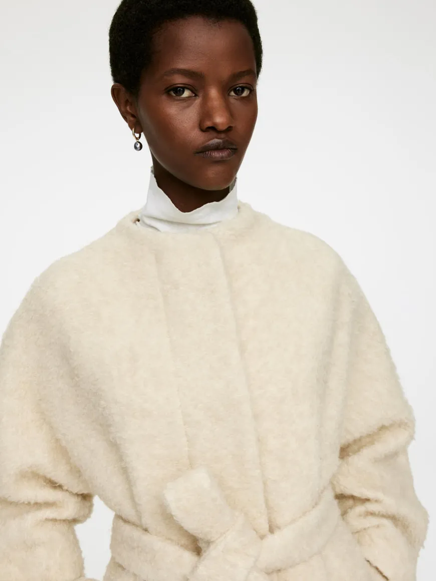 Bouclé Wool Coat