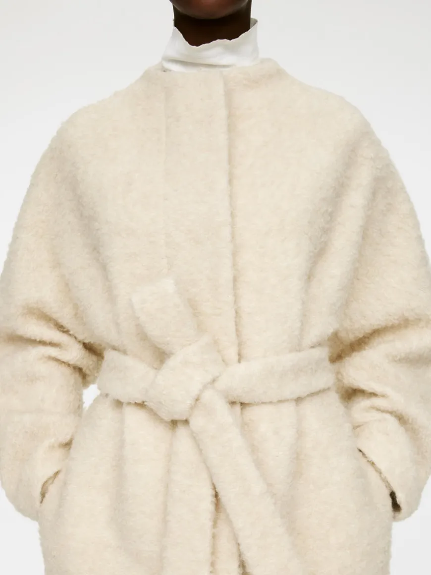 Bouclé Wool Coat