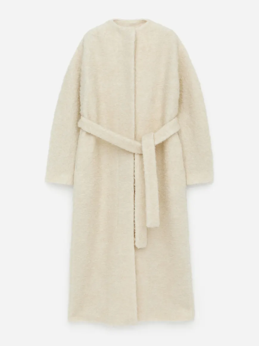 Bouclé Wool Coat