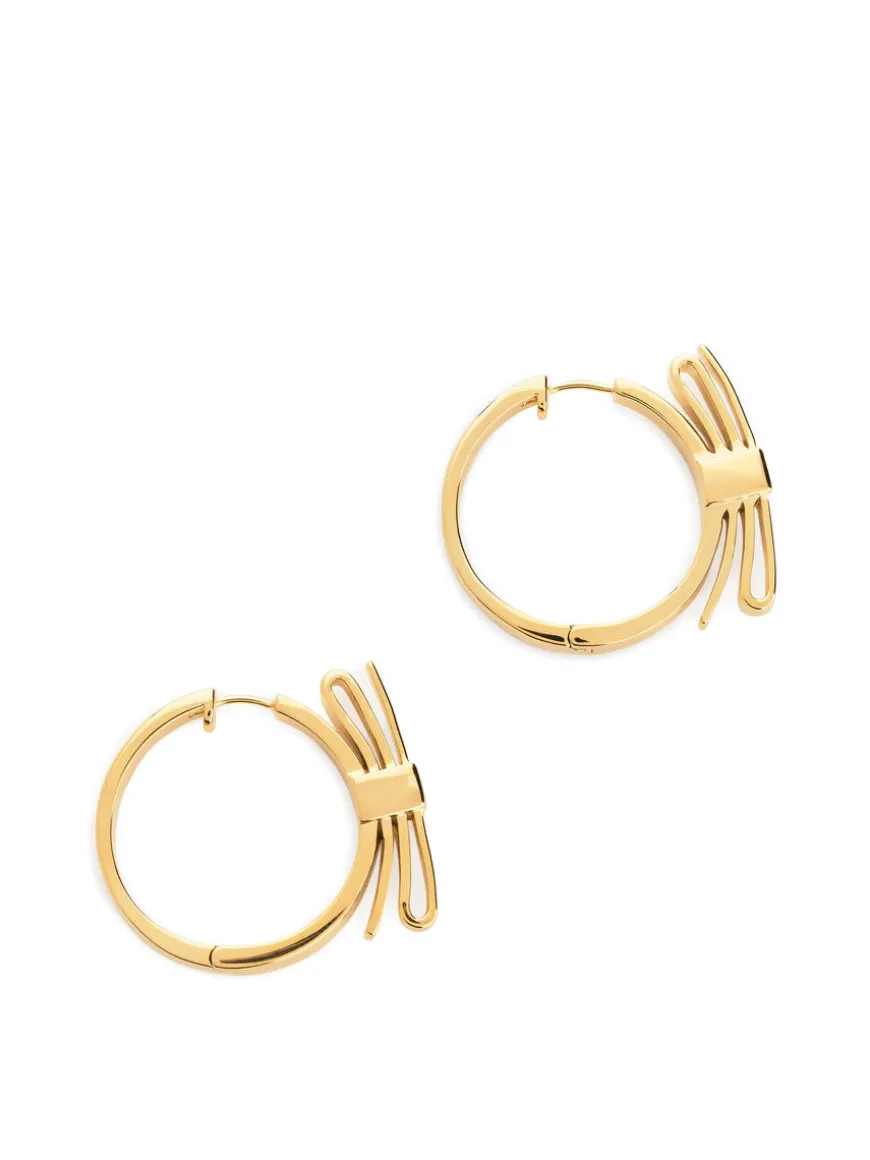 Bow Hoop Earrings