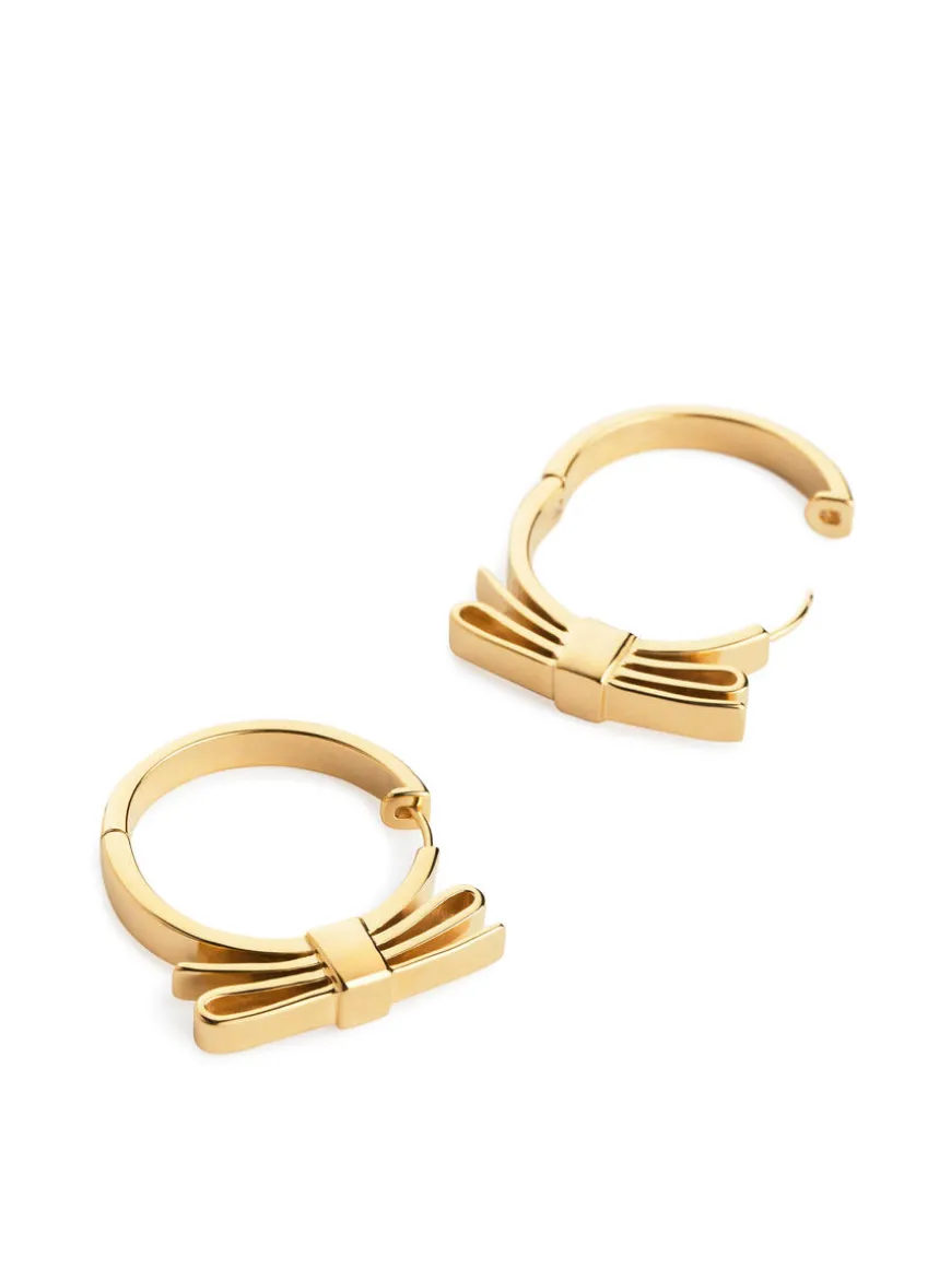Bow Hoop Earrings