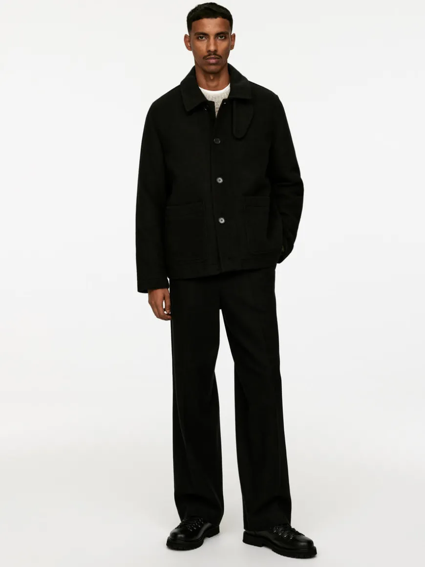 Boxy Wool-Blend Jacket