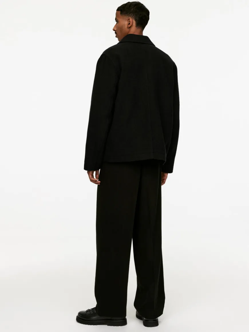 Boxy Wool-Blend Jacket