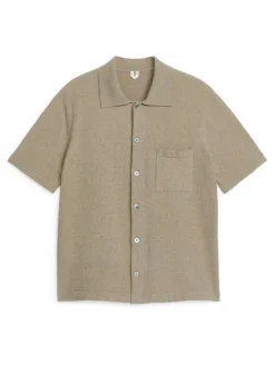Button-Up Polo Shirt