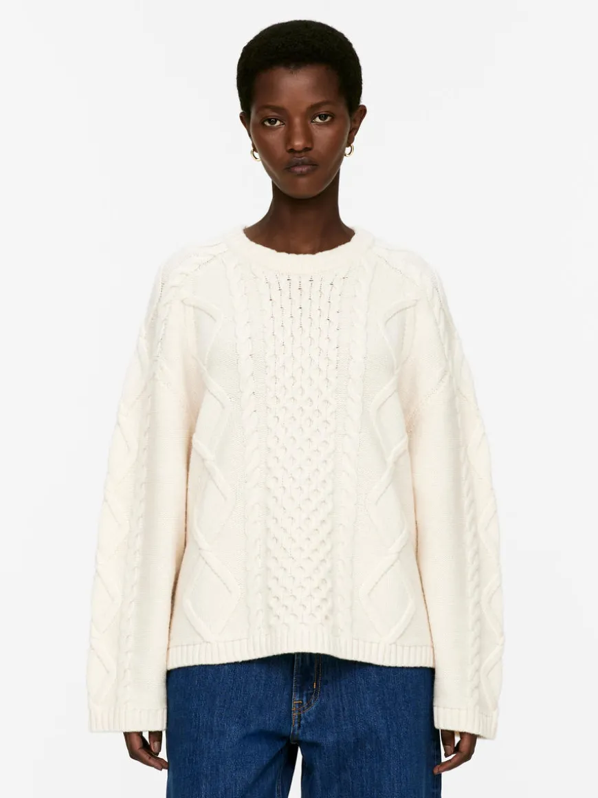 Cable Knit Wool Jumper