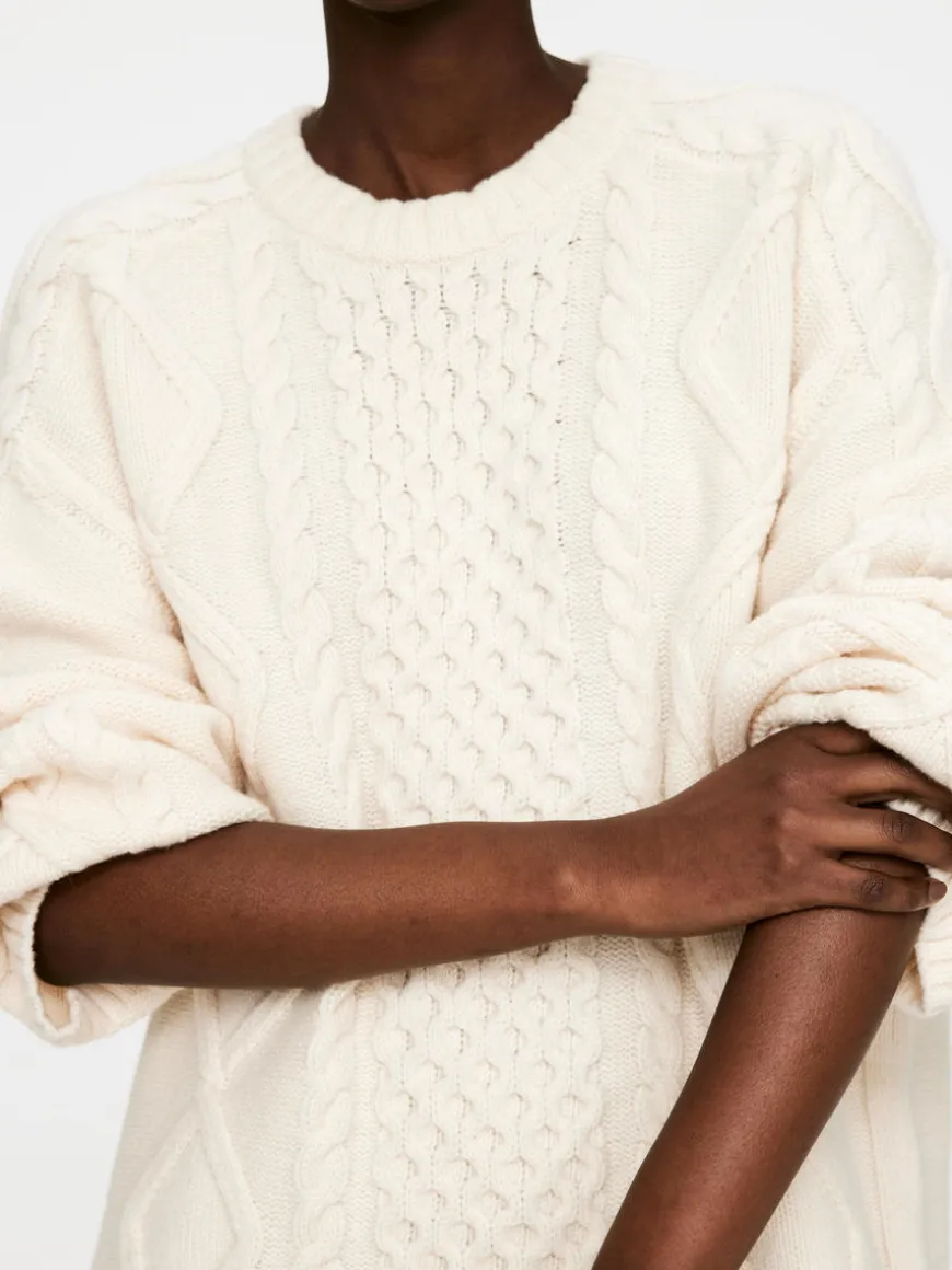 Cable Knit Wool Jumper