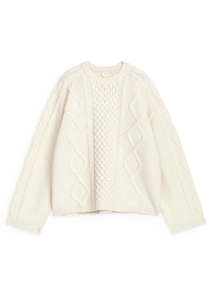 Cable Knit Wool Jumper