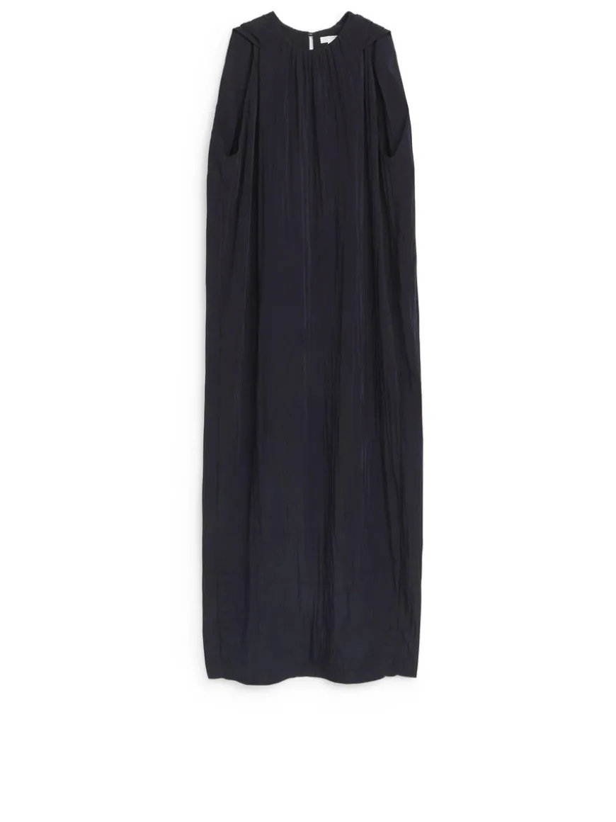 Cape-Sleeve Maxi Dress
