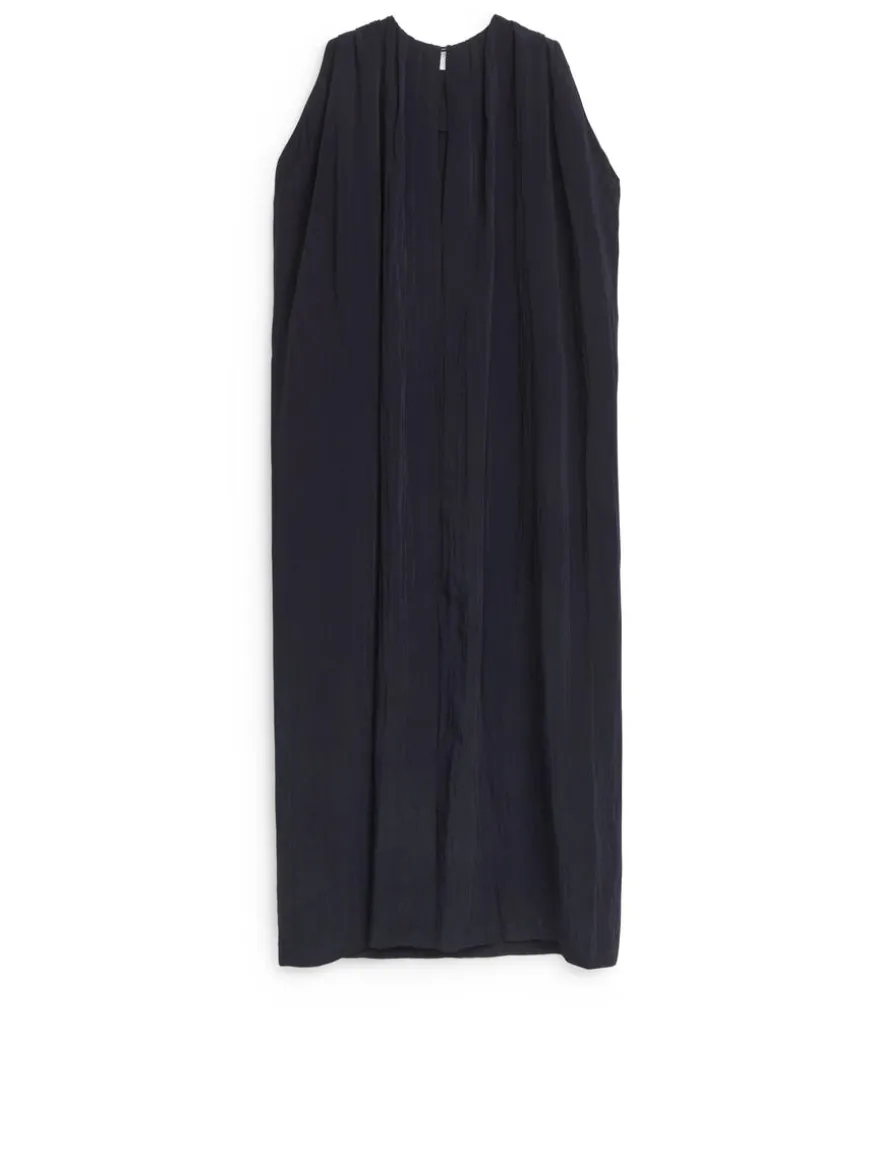 Cape-Sleeve Maxi Dress
