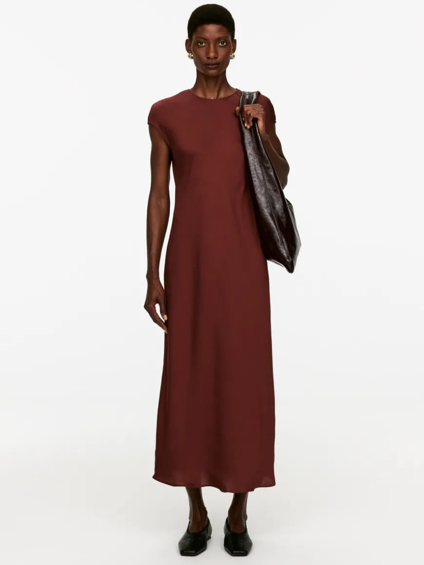 Cap-Sleeve Maxi Dress