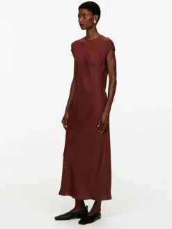 Cap-Sleeve Maxi Dress