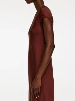 Cap-Sleeve Maxi Dress