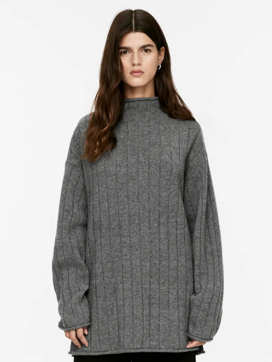 Cashmere-Wool Rib Jumper