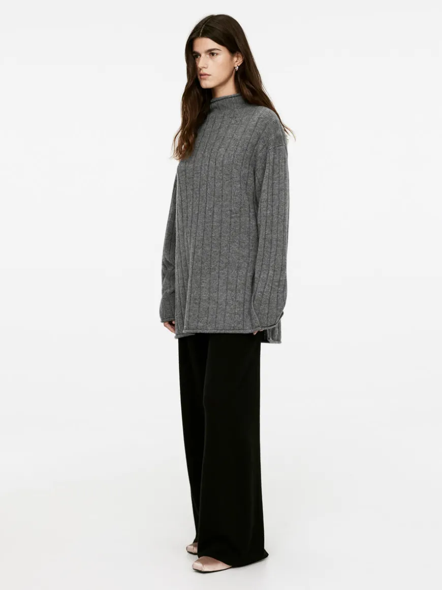 Cashmere-Wool Rib Jumper