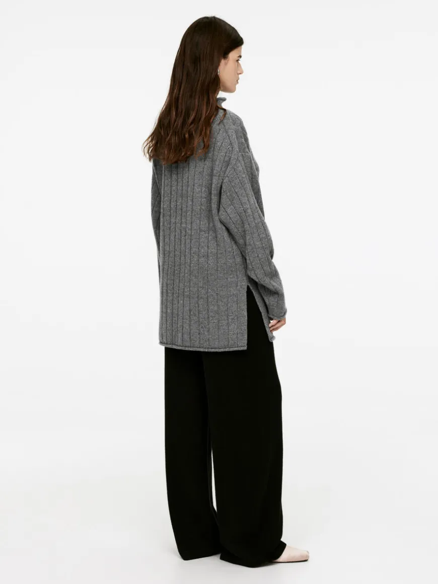 Cashmere-Wool Rib Jumper