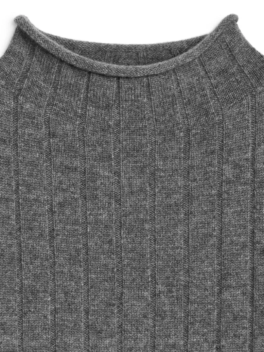 Cashmere-Wool Rib Jumper