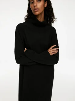 Cashmere-Wool Roll-Neck Dress