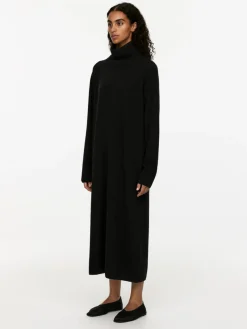 Cashmere-Wool Roll-Neck Dress