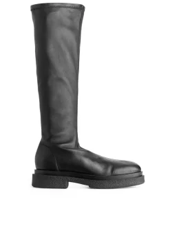 Chunky Leather Boots