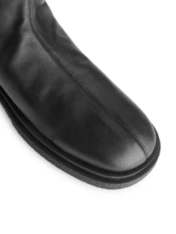 Chunky Leather Boots