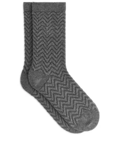 Cotton Chevron Socks