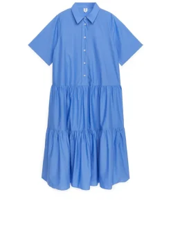 Cotton Lyocell Tier Dress