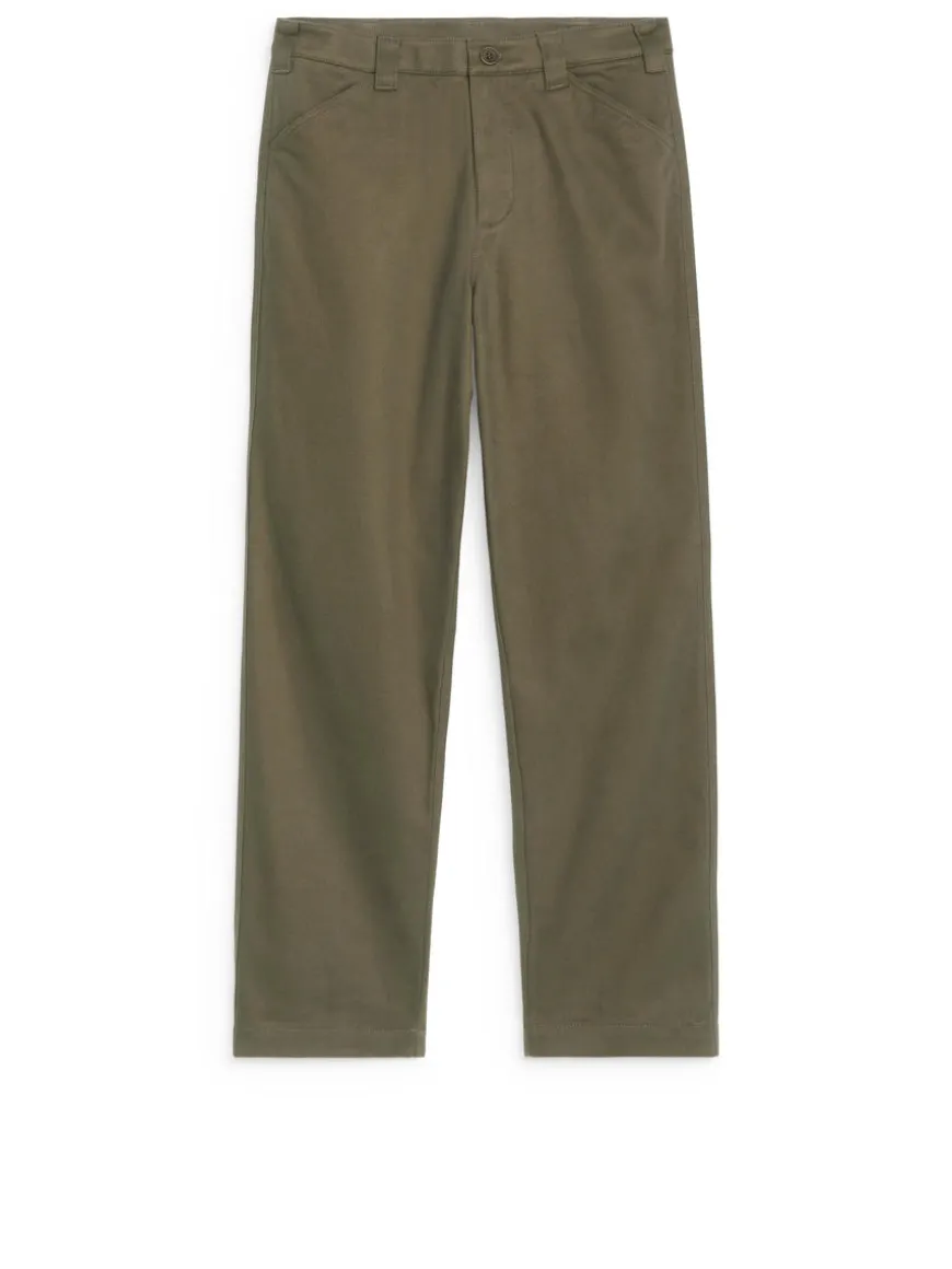 Cotton Moleskin Twill Trousers