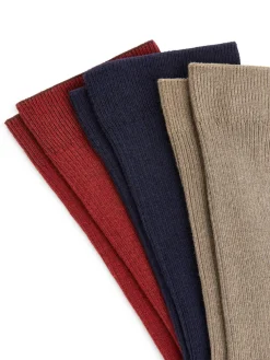 Cotton Rib Socks Set Of 3