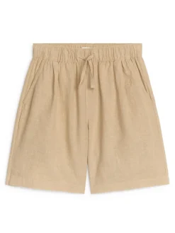 Cotton-Linen Shorts