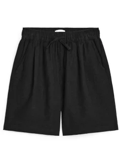 Cotton-Linen Shorts