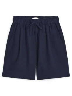 Cotton-Linen Shorts