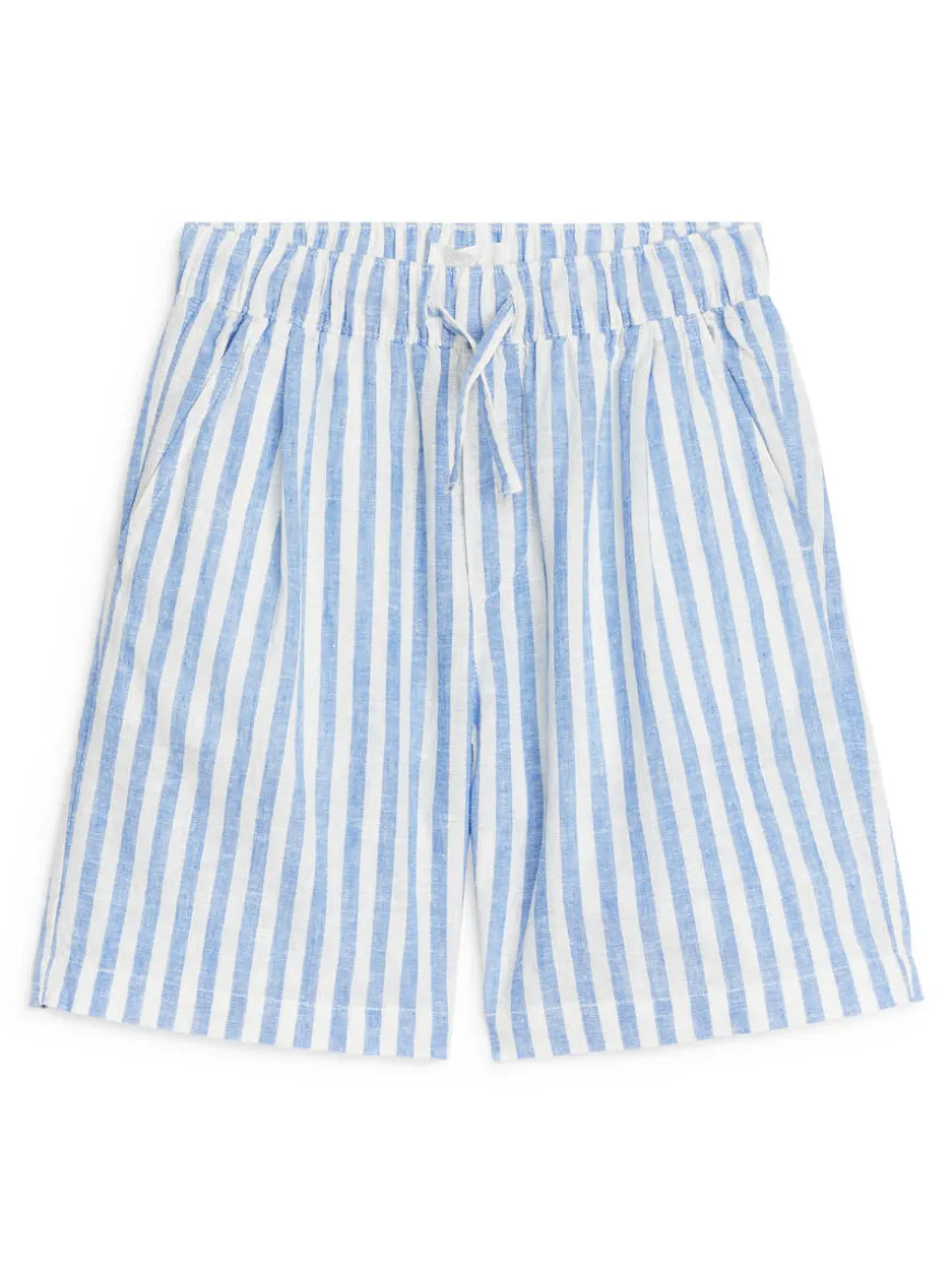 Cotton-Linen Shorts