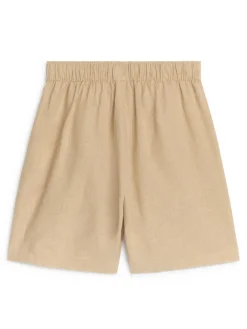 Cotton-Linen Shorts