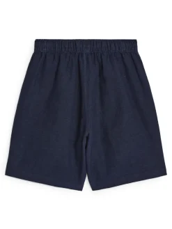 Cotton-Linen Shorts