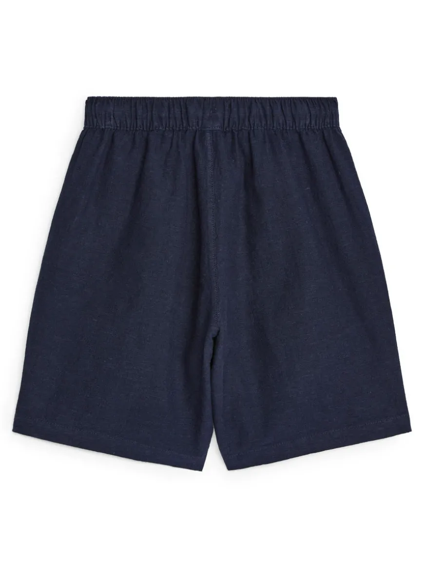 Cotton-Linen Shorts