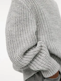 Crew-Neck Fisherman Jumper