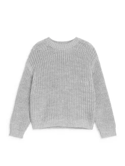 Crew-Neck Fisherman Jumper