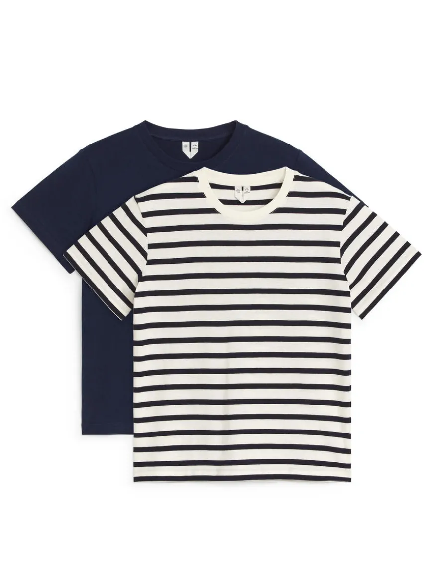 Crew-Neck T-Shirt Set Of 2