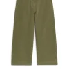 Cropped Cotton Linen Chinos