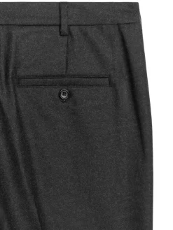 Cropped Tapered Wool Trousers