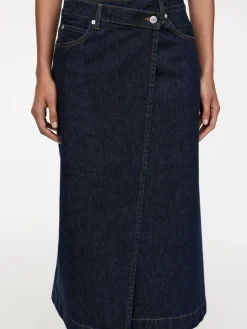 Denim Wrap Skirt
