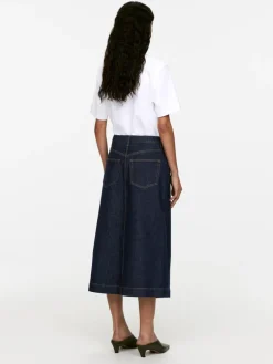 Denim Wrap Skirt