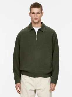 Double-Knit Half-Zip Jumper