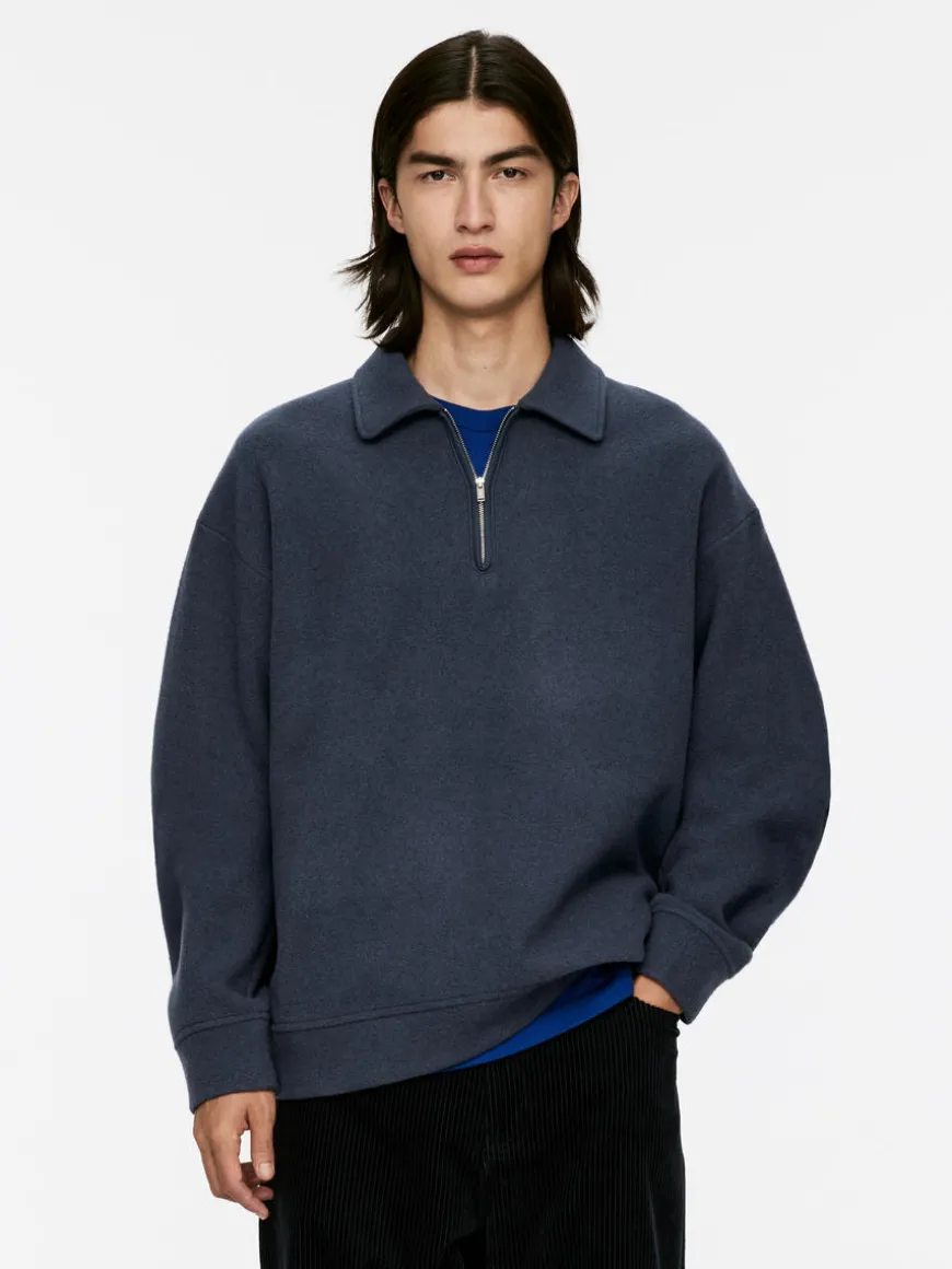 Double-Knit Half-Zip Jumper