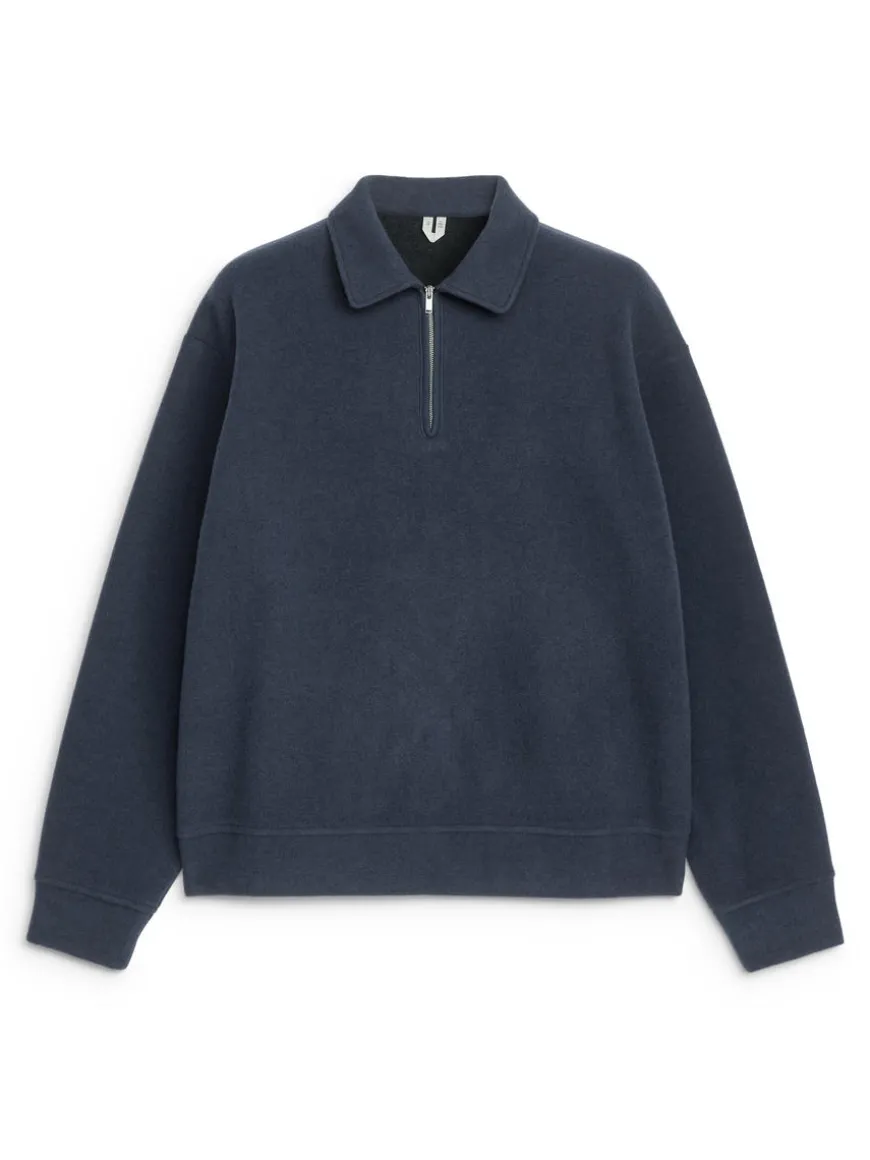Double-Knit Half-Zip Jumper