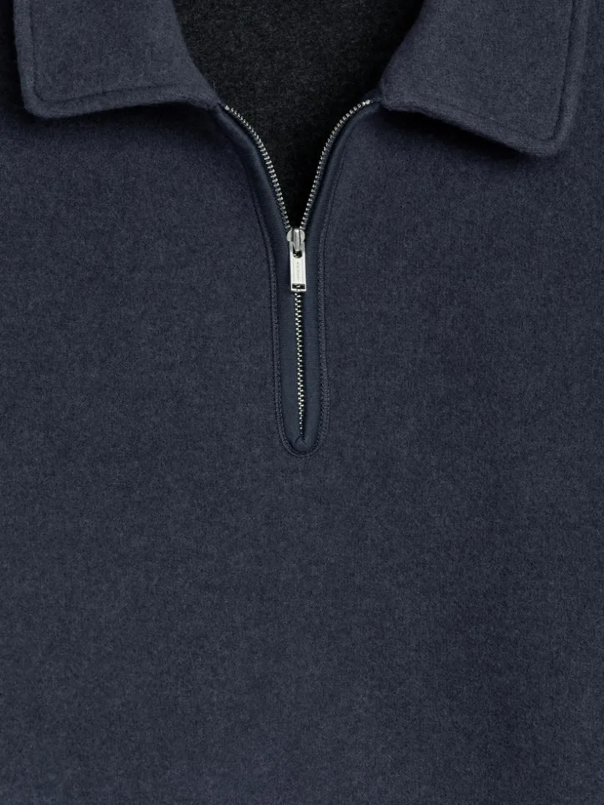 Double-Knit Half-Zip Jumper